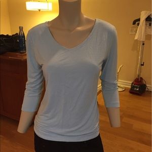 CAbi 3/4 sleeve, scoop neck tee, size med.