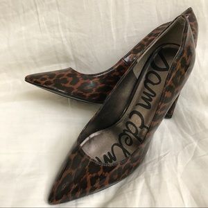 New in box patent leopard print Sam Edelman Heels.