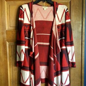 Beautiful Aztec print cardigan, L.