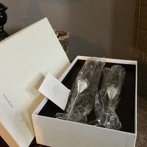 Vera Wang Wedding champagne Flutes. Never used