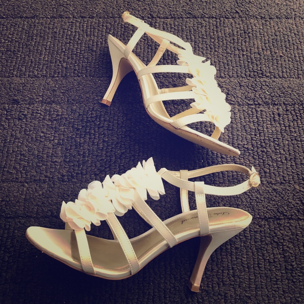 Ivory Embellished Heels