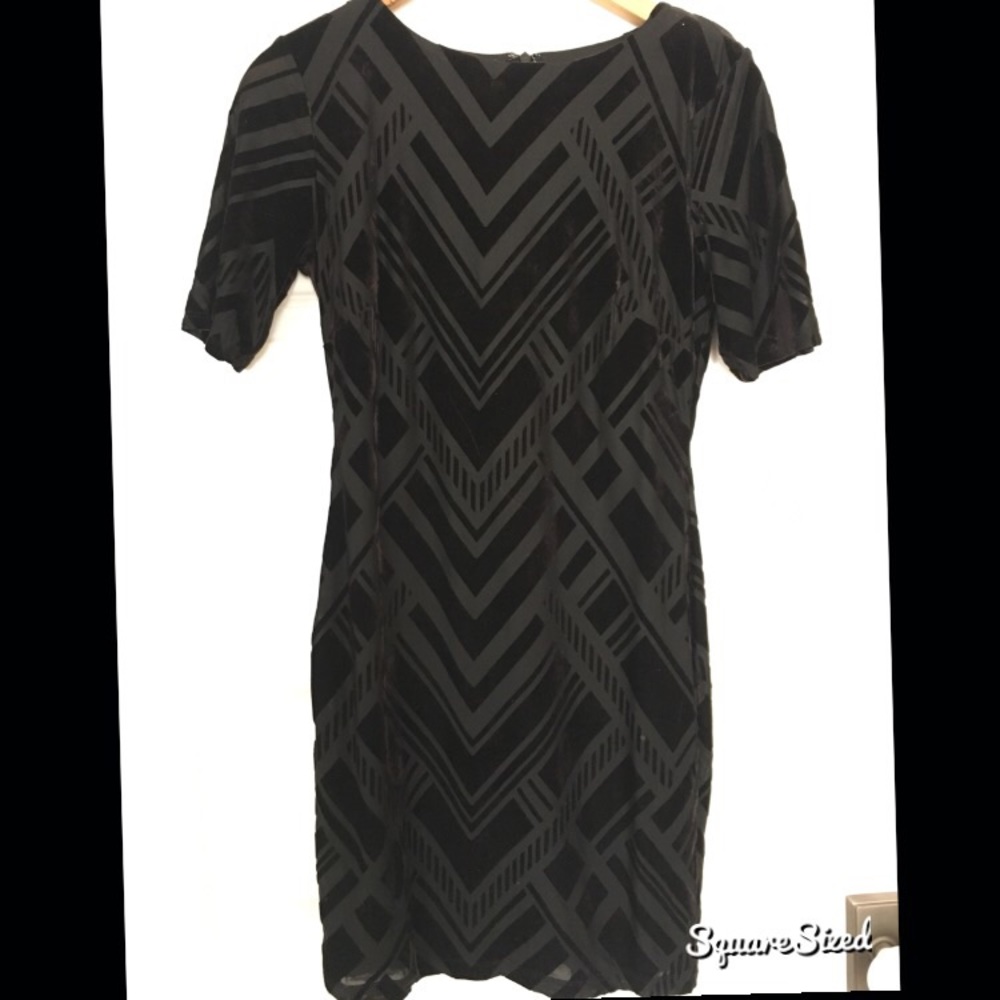 Velvet pattern dress