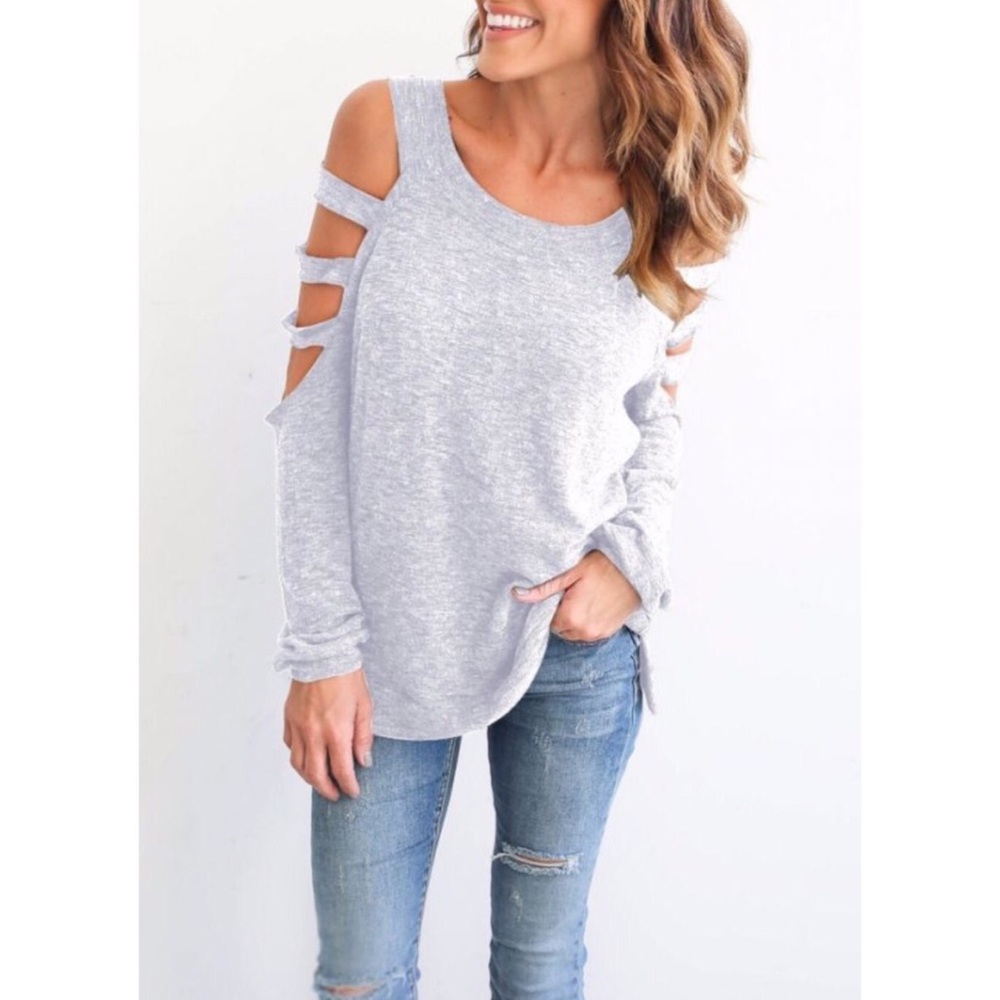 🌸 Cut Shoulder Casual Top 🌸
