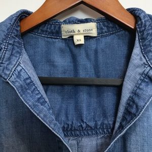 Cloth and stone Anthropologie denim dress