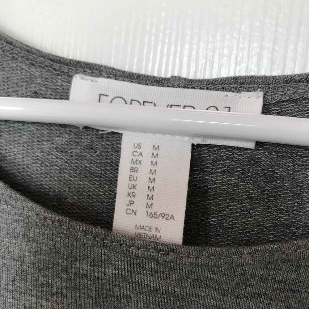 Forever 21 Grey Stretch Trapeze Dress - Picture 3 of 3