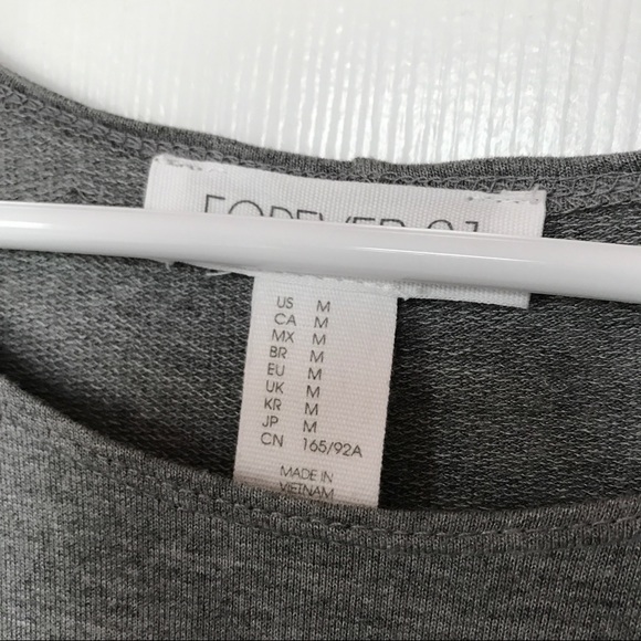 Forever 21 Grey Stretch Trapeze Dress - Picture 3 of 3