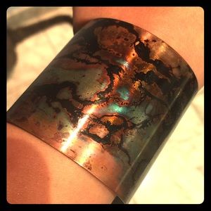 Beautiful copper multicolored bracelet