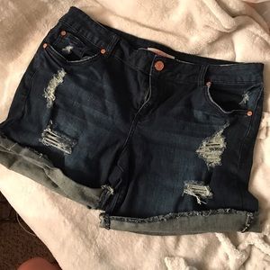 distressed shorts