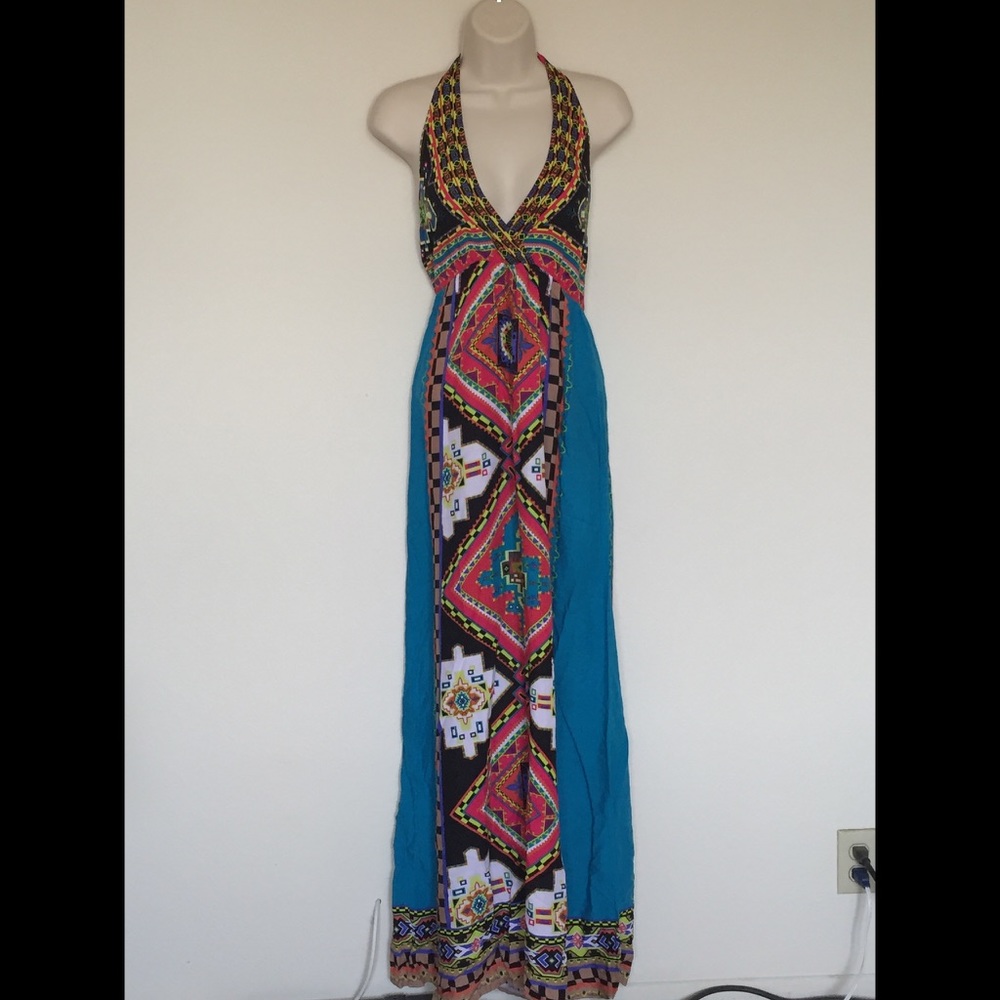 Sexy Tribal V-Neck Summer Dress