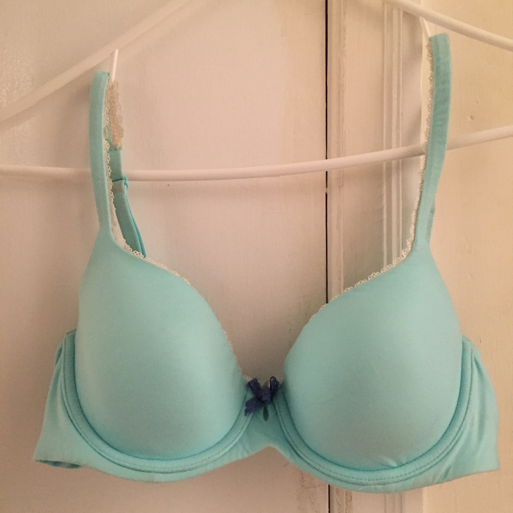 Victoria's Secret Body Lined Demi Bra 34C Blue