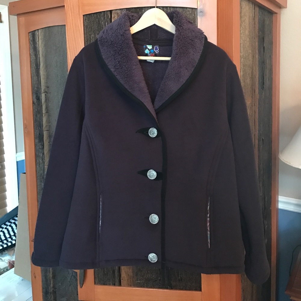 Women's Purple Jacket, with Black Trim