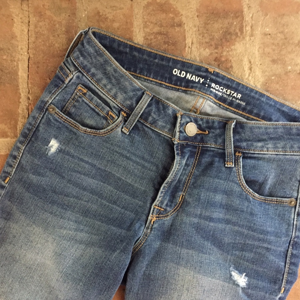 Old Navy Distressed Rockstar Jeans