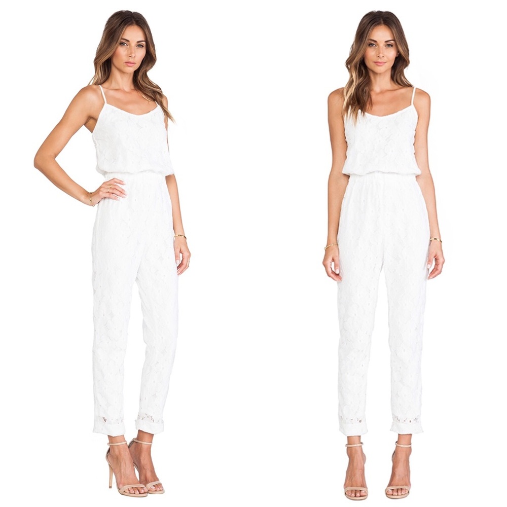 White lace jumpsuit Jo's
