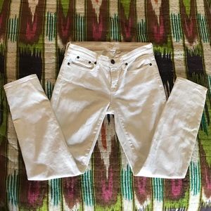 J. Crew (stretch) white denim jeans