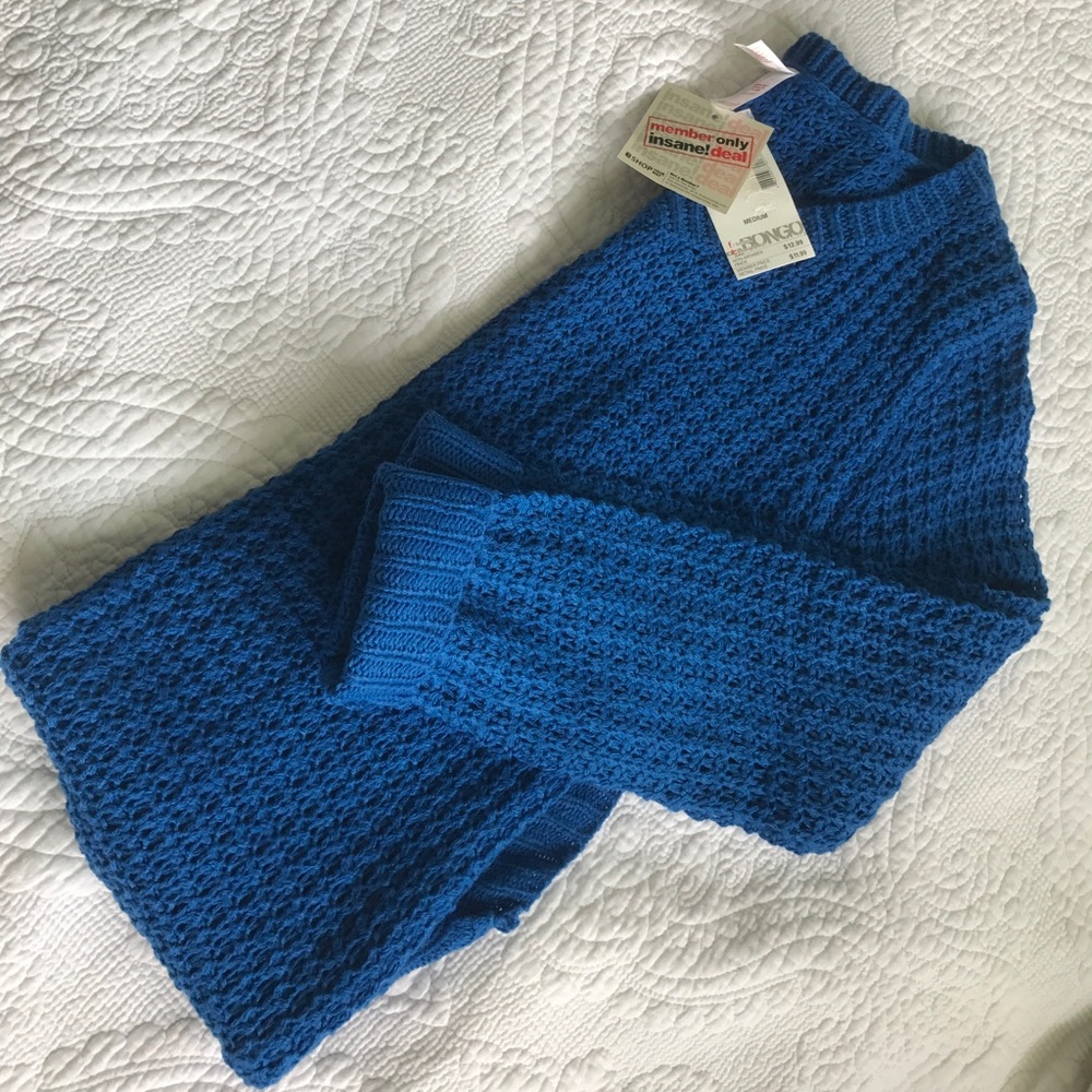 Deep blue sweater