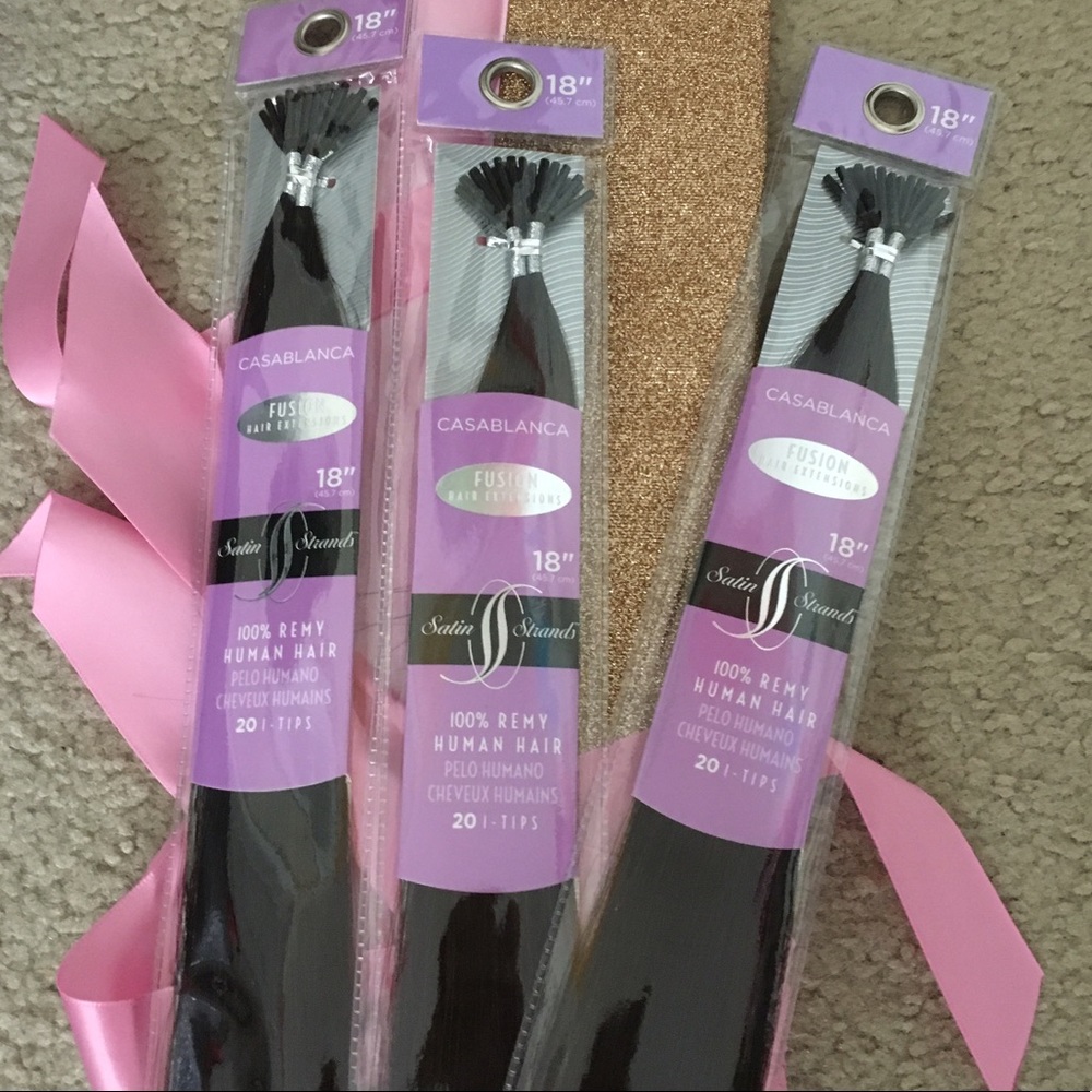 Beaded Hair Extensions Satin Strands