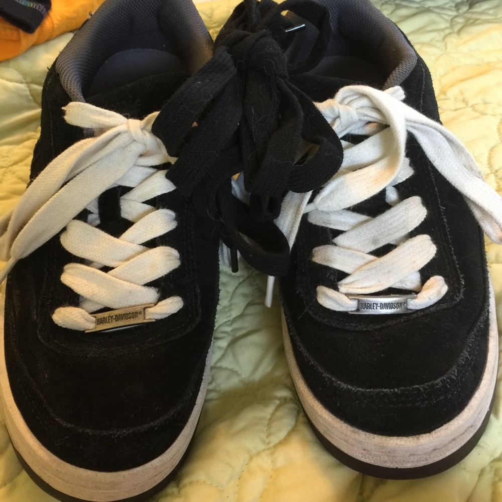 Harley Davidson suede shoes.