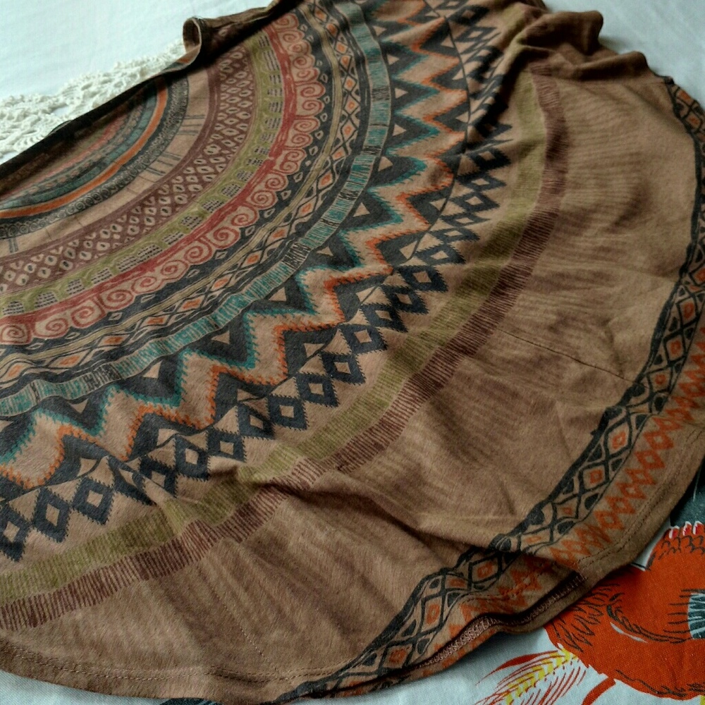 Charlotte Russe jersey knit circle shirt/shawl