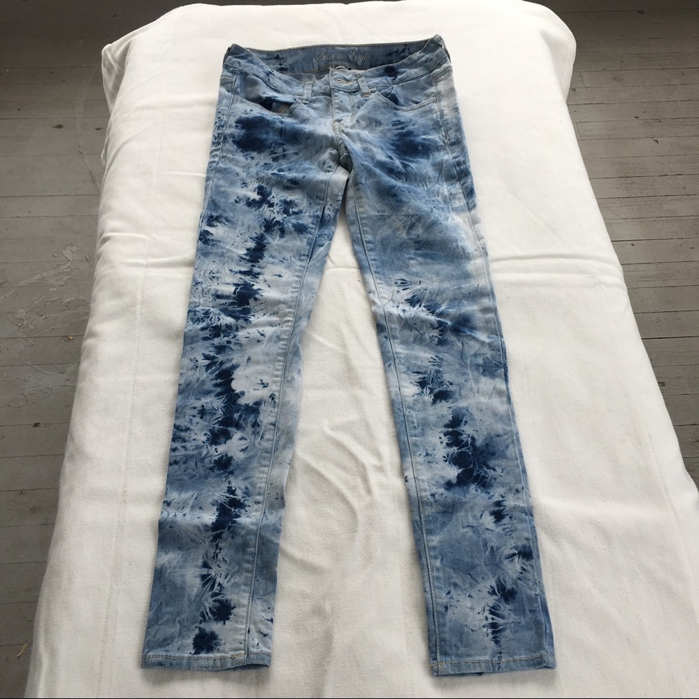 American Eagle acid wash jeggin