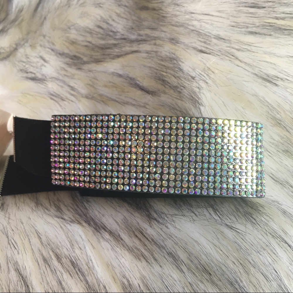 Velvet & rhinestones choker necklace - Picture 7 of 7