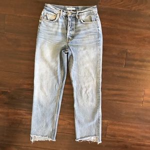 GRLFRND Denim Size 27 Helena Straight Uneven Hem