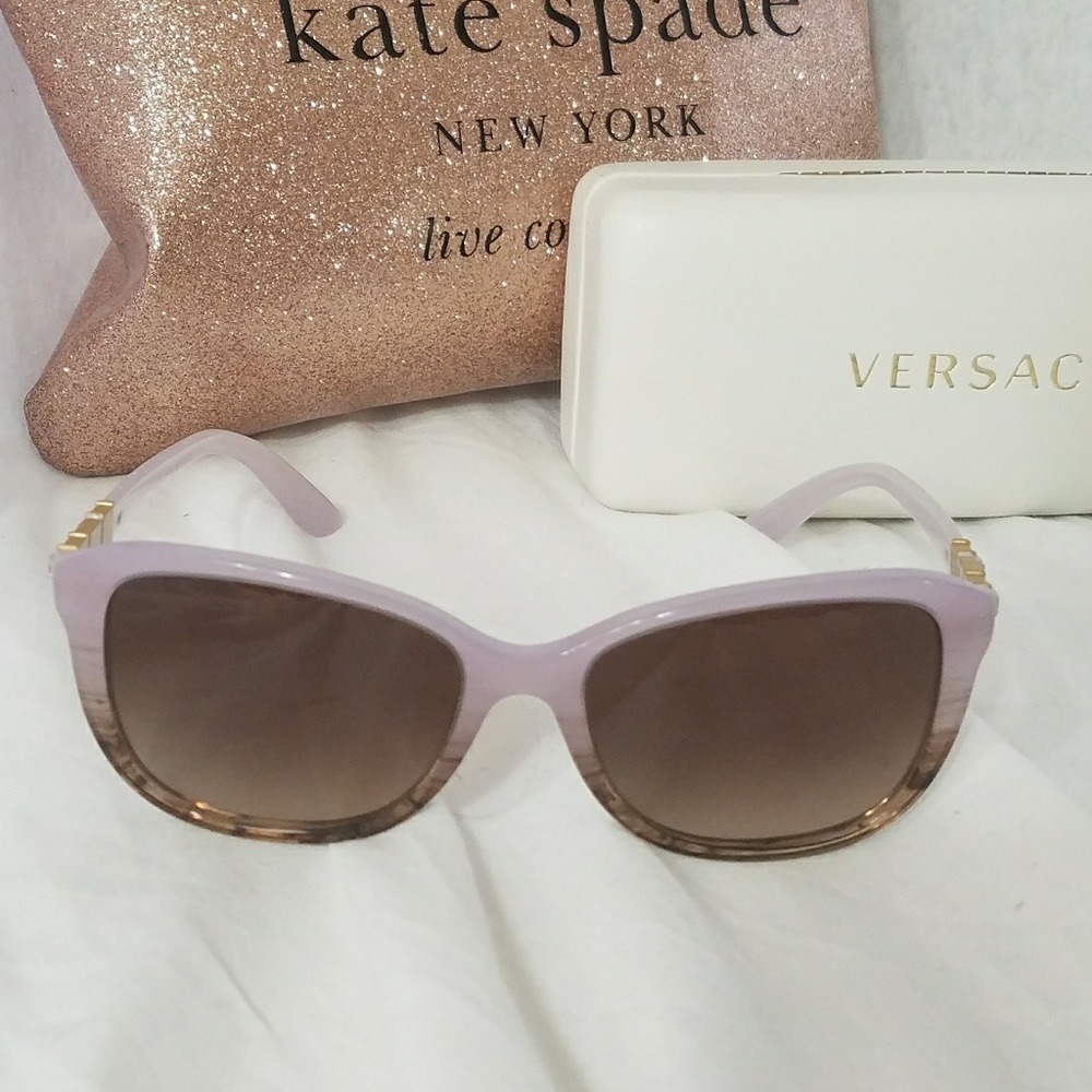 VERSACE Iced Violet & Lt Brown Sunglasses - Picture 1 of 6