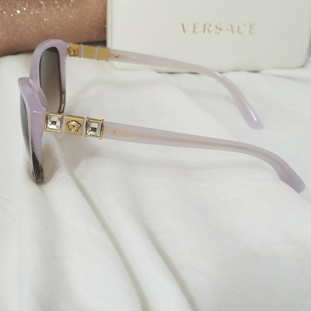 VERSACE Iced Violet & Lt Brown Sunglasses - Picture 2 of 6