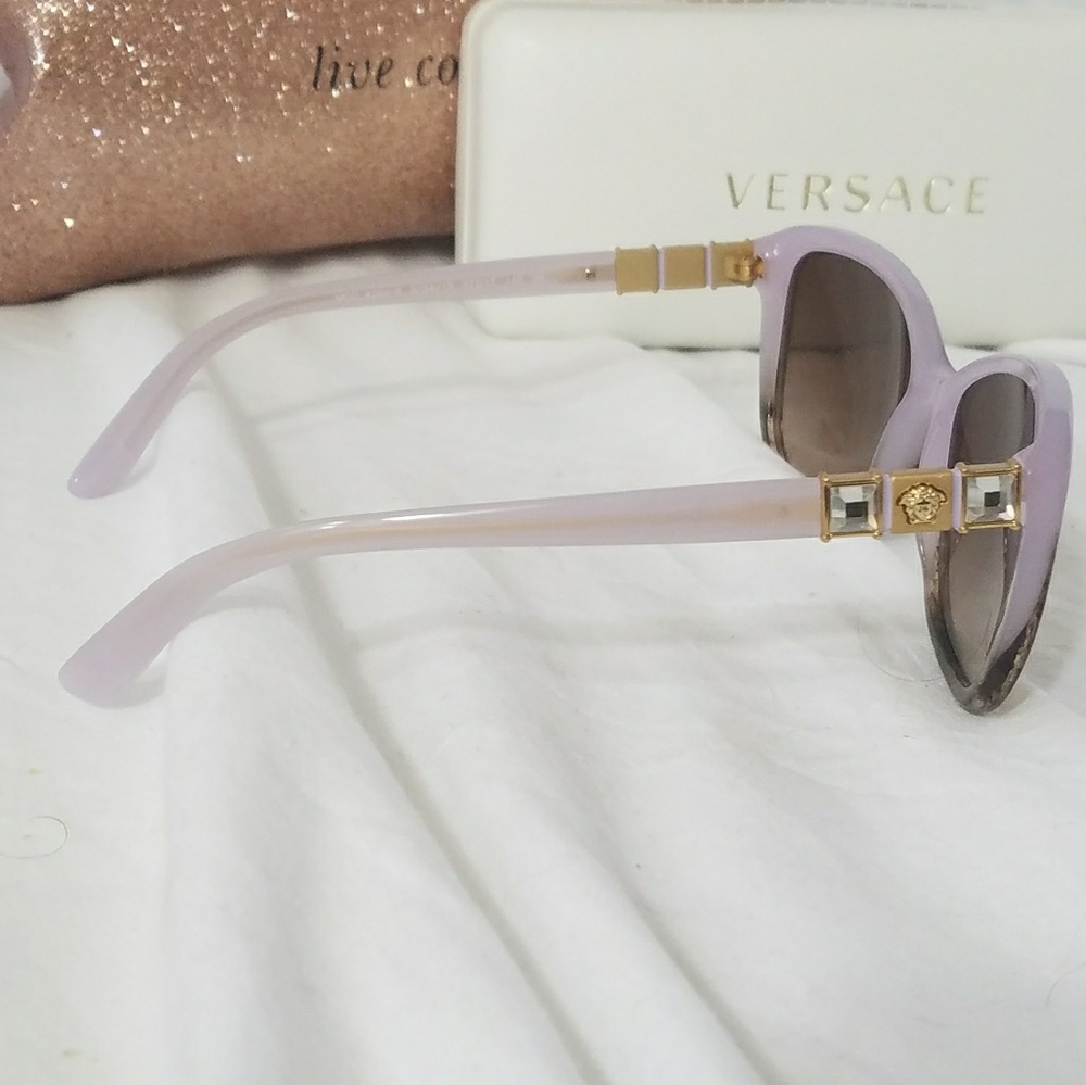 VERSACE Iced Violet & Lt Brown Sunglasses - Picture 3 of 6