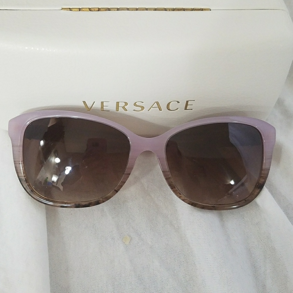 VERSACE Iced Violet & Lt Brown Sunglasses - Picture 4 of 6