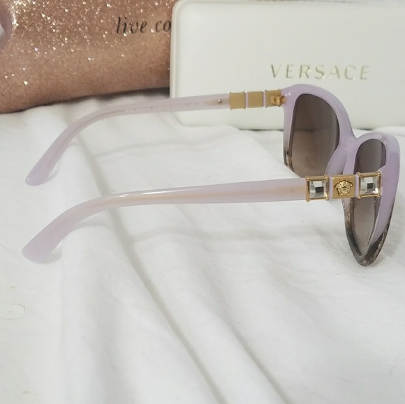 VERSACE Iced Violet & Lt Brown Sunglasses - Picture 3 of 6