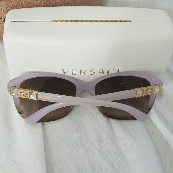 VERSACE Iced Violet & Lt Brown Sunglasses - Picture 5 of 6