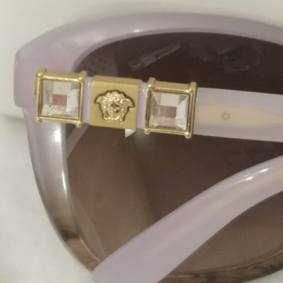 VERSACE Iced Violet & Lt Brown Sunglasses - Picture 6 of 6