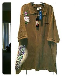 NWT - Men's Short Sleeve Ed Hardy Polo