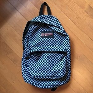checkerboard jansport backpack