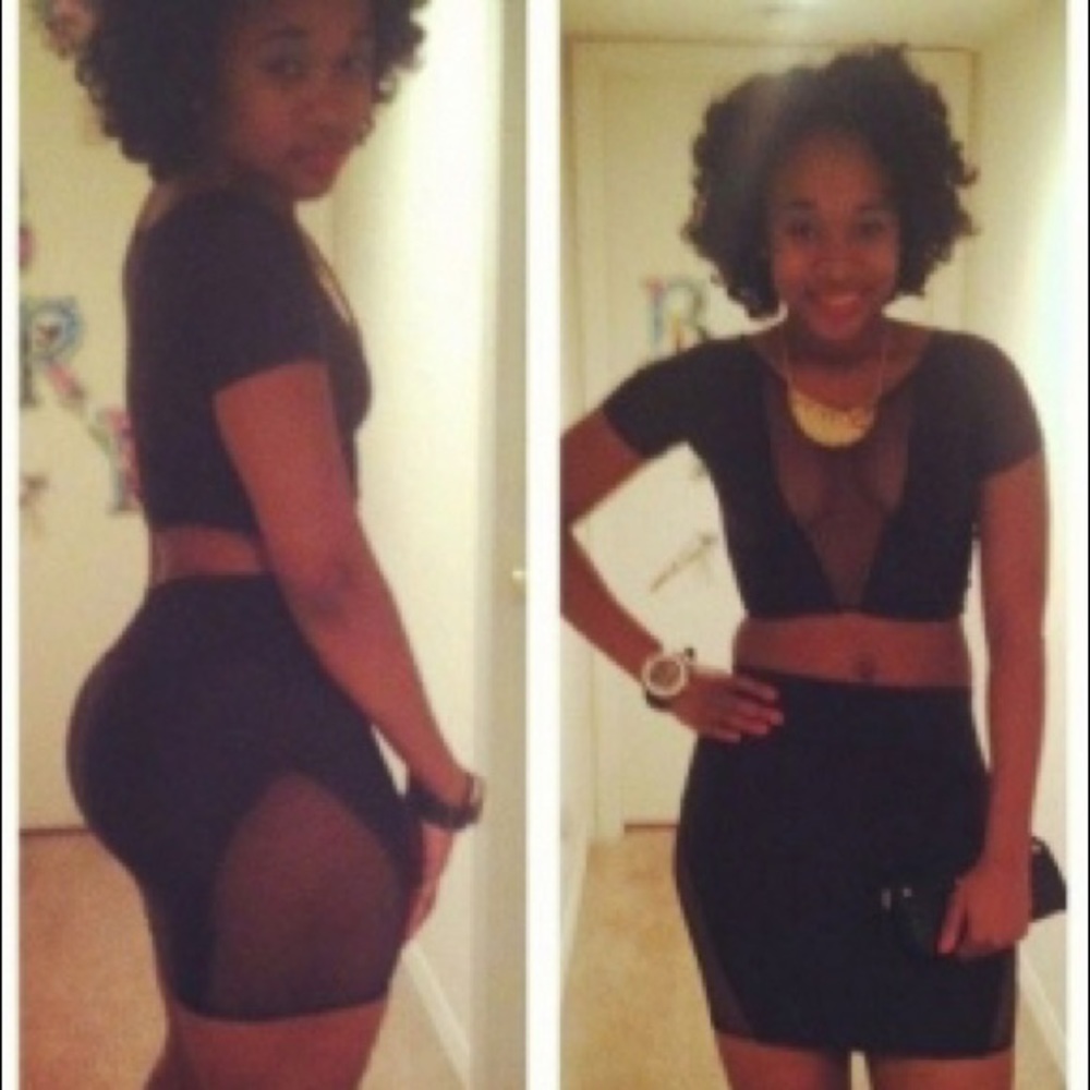 Sexy Sensational Mesh Skirt Set