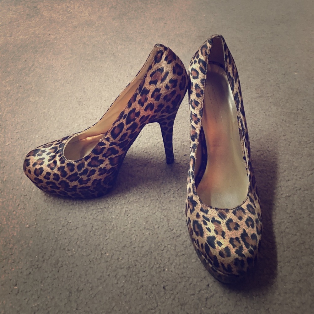 Forever 21 cheetah heels!