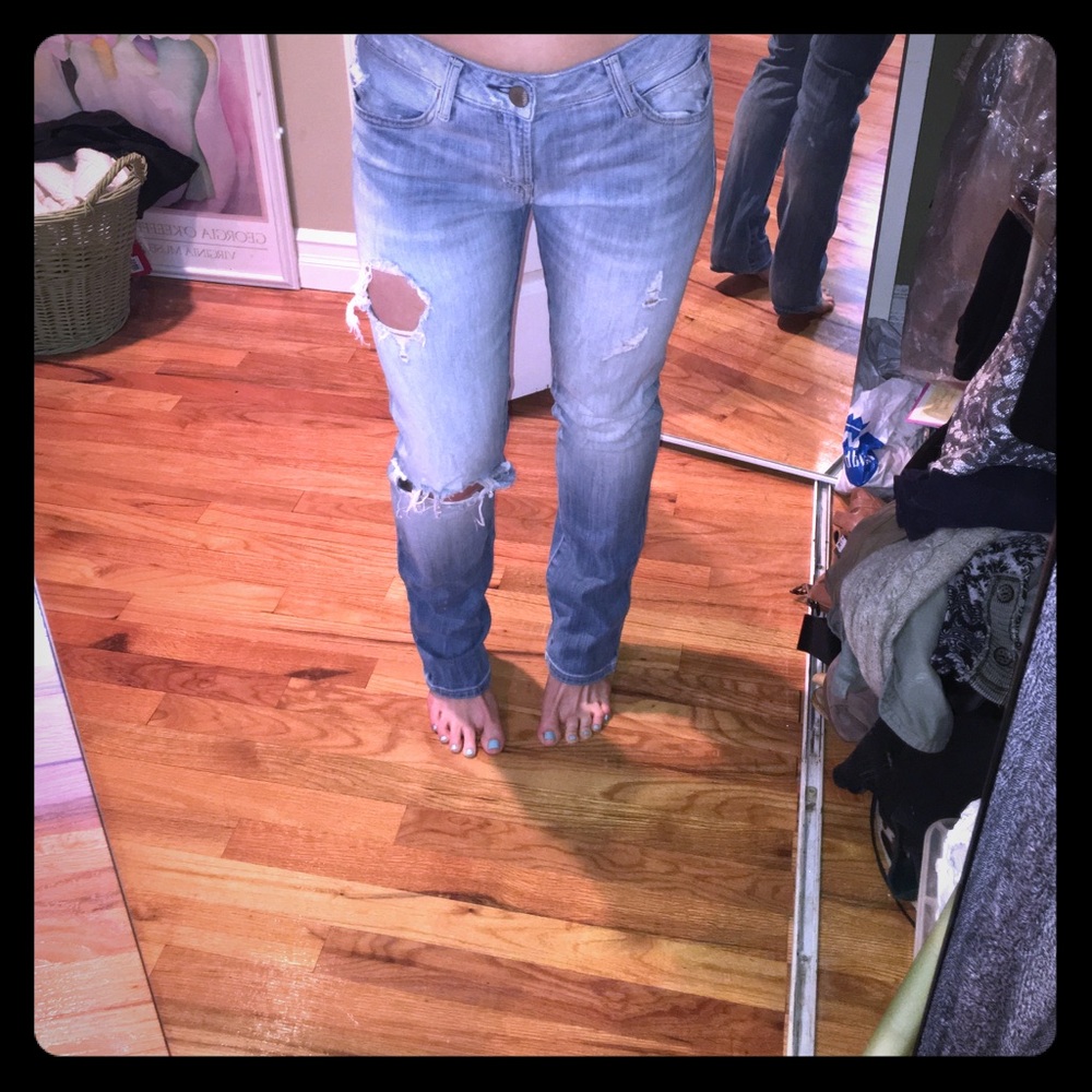 Gap distressed ripped jeans