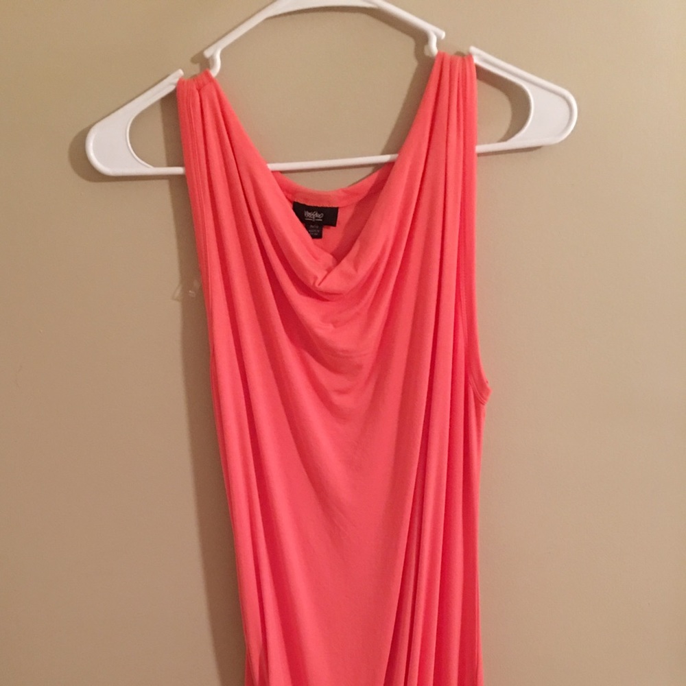 Mossimo Tank Rouched Dress in Coral