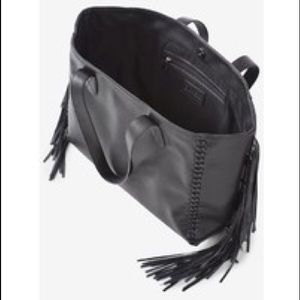 Express Black Fringe Bag