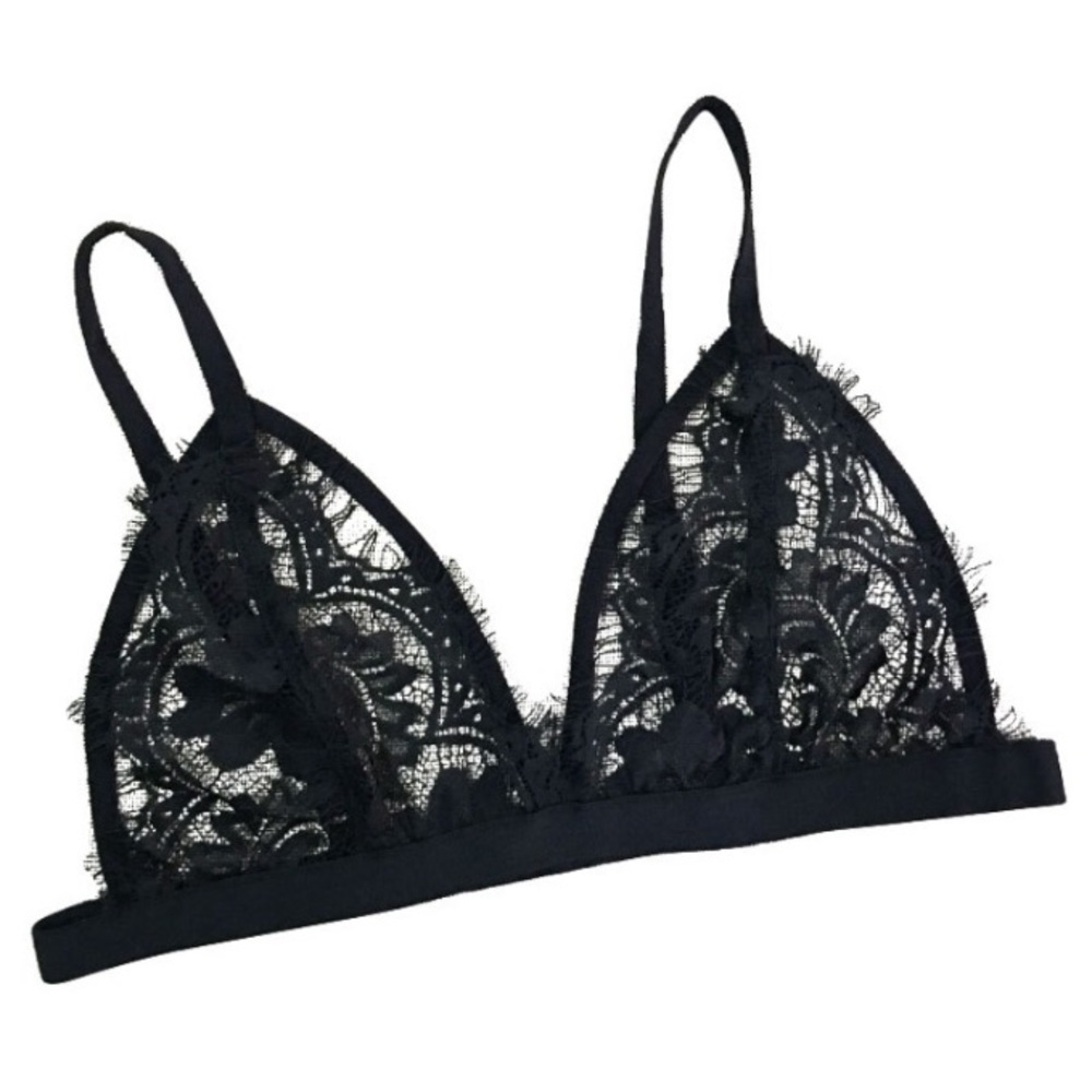 Black Lace Bralette - Picture 2 of 3