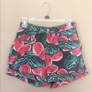 American Apparel High Waisted Watermelon Shorts
