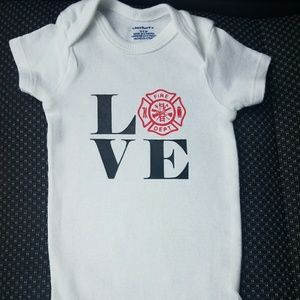 Love fire dept bodysuit