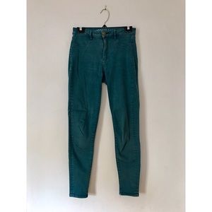 American Eagle Turquoise Skinny Jeans/Jeggings