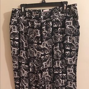 Merona Patterned Mid-Rise Waist Pant