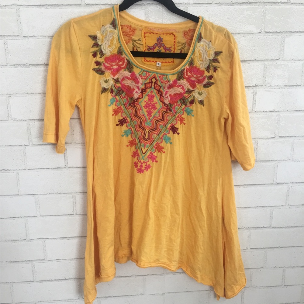 Jonny was embroidered shirt