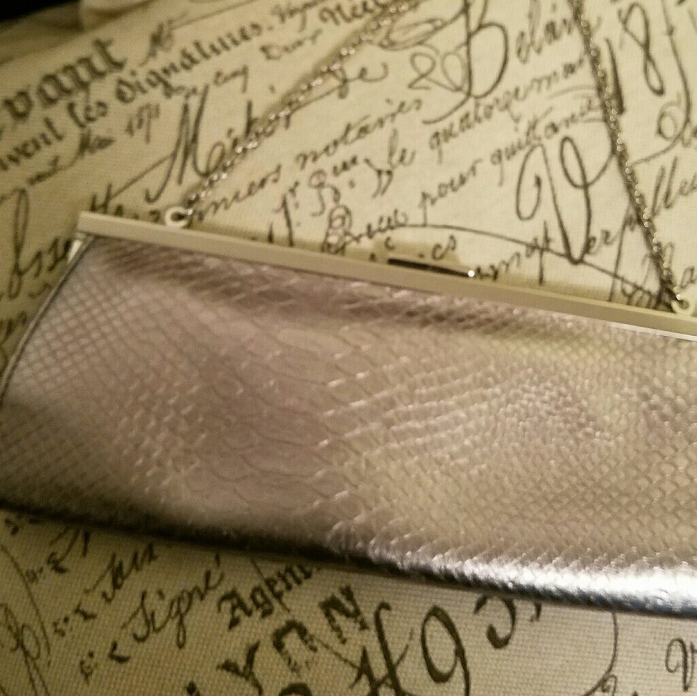 Ann Taylor Loft Silver Evening bag