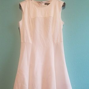 White sleeveless dress