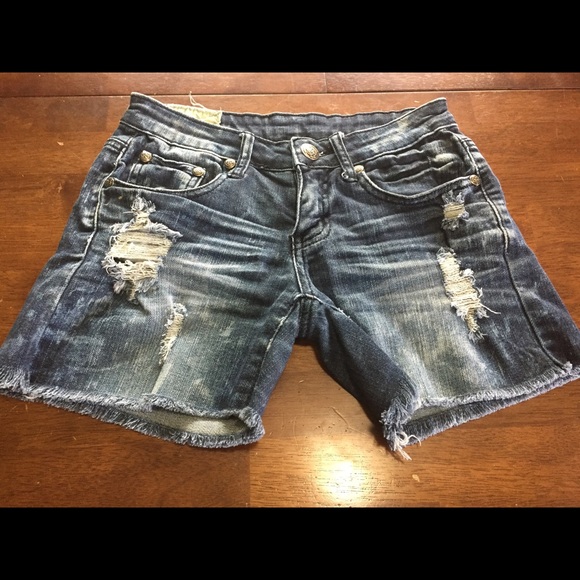 Machine  Pants - Machine Nouvelle Mode Denim Shorts
