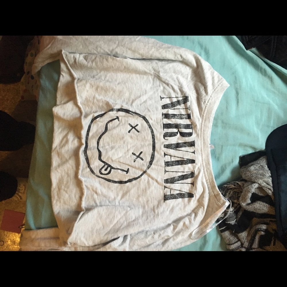 Nirvana crop sweater
