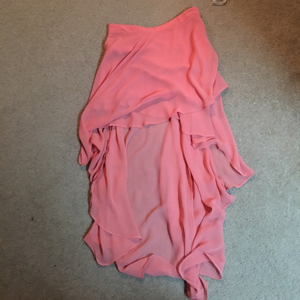 Forever 21 high low peach skirt